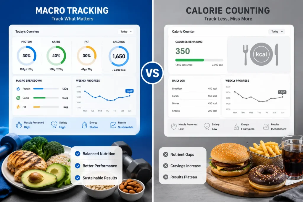 Free Macro Calculator for Weight Loss: Lose Fat Without Guesswork 2 macro calculator for weight loss compared with calorie counting